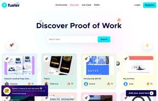 Fueler.io Discover Proof of Work Page