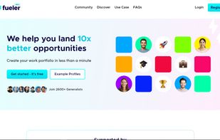 Fueler.io Home Page