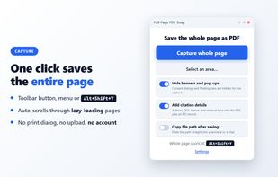 Full Page PDF Snap screenshot 1