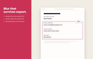 Blur that survives export