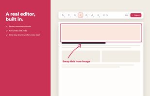 The editor, 7 tools