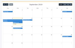 FullCalendar screenshot 1