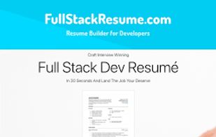 FullStackResume.com screenshot 2