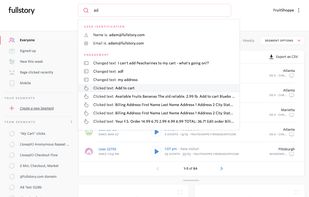 FullStory screenshot 2