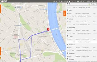 Furkot automatically calculates times and distances for you