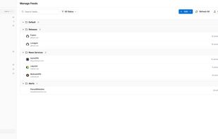 Manage Feeds