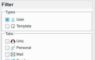 Fusiondirectory User Filter