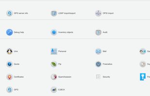 FusionDirectory Main Menu Part 1