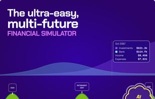 With our simulation viewer it's fun to watch your car drive the road of life to see if you run out of cash.