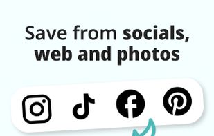 Save from social media, web and photos