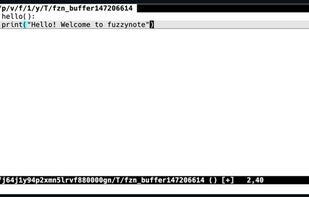 Fuzzynote screenshot 1