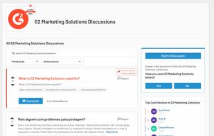 Contribute to the crowd-sourced knowledge on G2 by asking and answering questions from your peers on the tools you use every day.