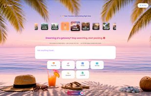 Home page screenshot of the image