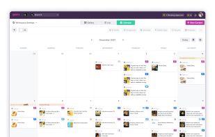Calendar views are not just for social media posts! With Gain you can see all your marketing efforts in the same calendar. Plus, you can share it with your clients.