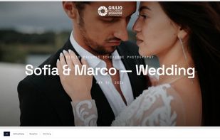 A client gallery under the studio own branding and subdomain, not a shared platform page.