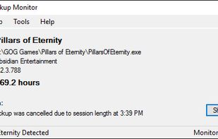 A game being detected.