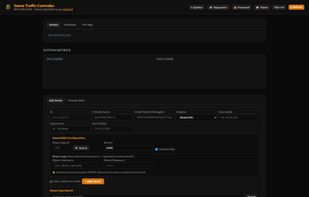 UI Overview (Graphite Amber Theme)