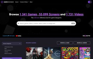 Game UI Database screenshot 1