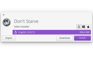 GameHub allows to view, download, install, run and uninstall games from supported sources.