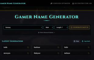 Landing page and procedural engine.