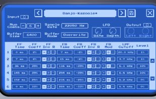Modified preset in GameVerb