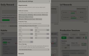 Rewards requirements