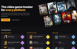 Homepage
Discover trending games and see how GamingList helps you track, rate and organize your gaming backlog.