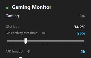 GamingMonitor Configuration UI