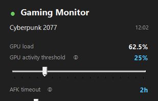 GamingMonitor Configuration UI