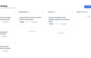 Kanban board example