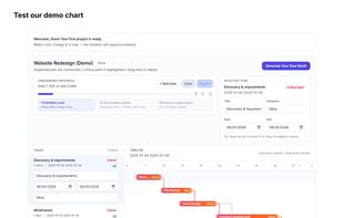 Gantt Chart onboarding