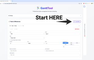 GanttTool screenshot 1