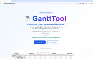 GanttTool screenshot 1