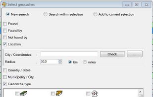 Select Geocaches