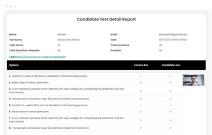 skill reports and assessments