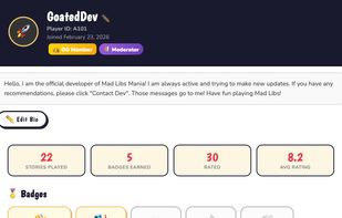 Every user gets a profile page.