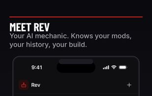 Rev AI mechanic answering vehicle-specific questions from your actual service history