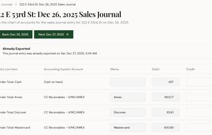 Sales Journal