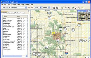 Garmin MapSource screenshot 1