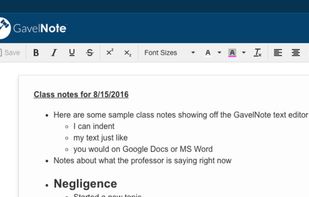 GavelNote.com screenshot 2