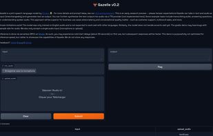 Gazelle Speech Language Model screenshot 1
