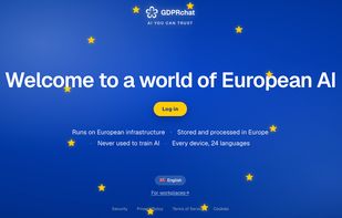 Welcome screen