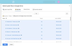 Gdrive Music screenshot 1