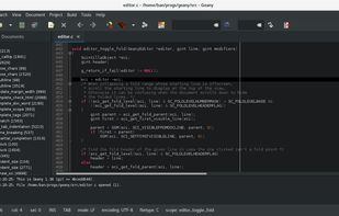 Geany screenshot 1