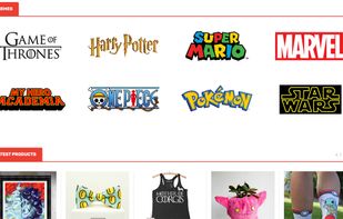 Featured product themes and newest products.