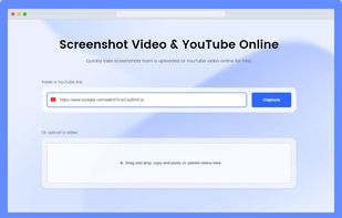 Screenshot Local Video or YouTube Video online