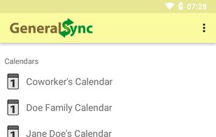 GeneralSync App on Android phone, initial dashboard screen.