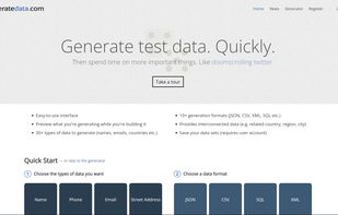 Generate Data screenshot 1