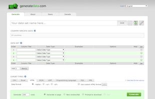 Generate Data screenshot 3