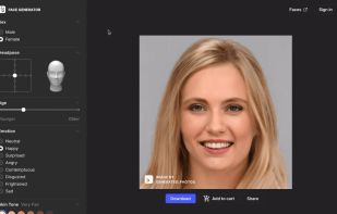 Generated Photos screenshot 1